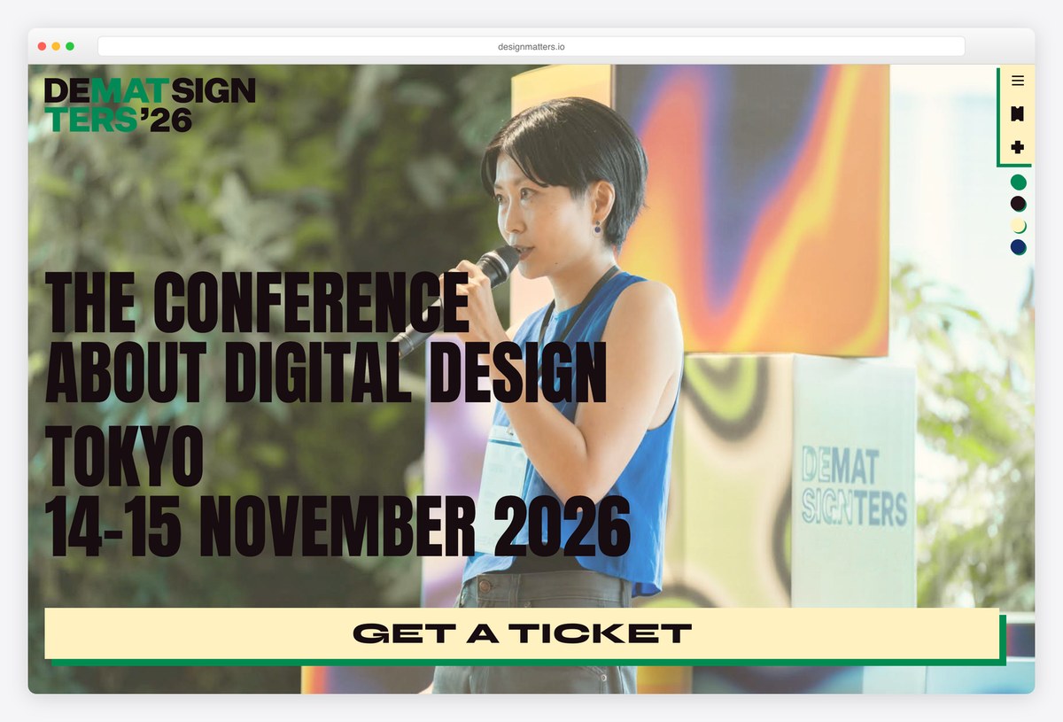 Design Matters conference website