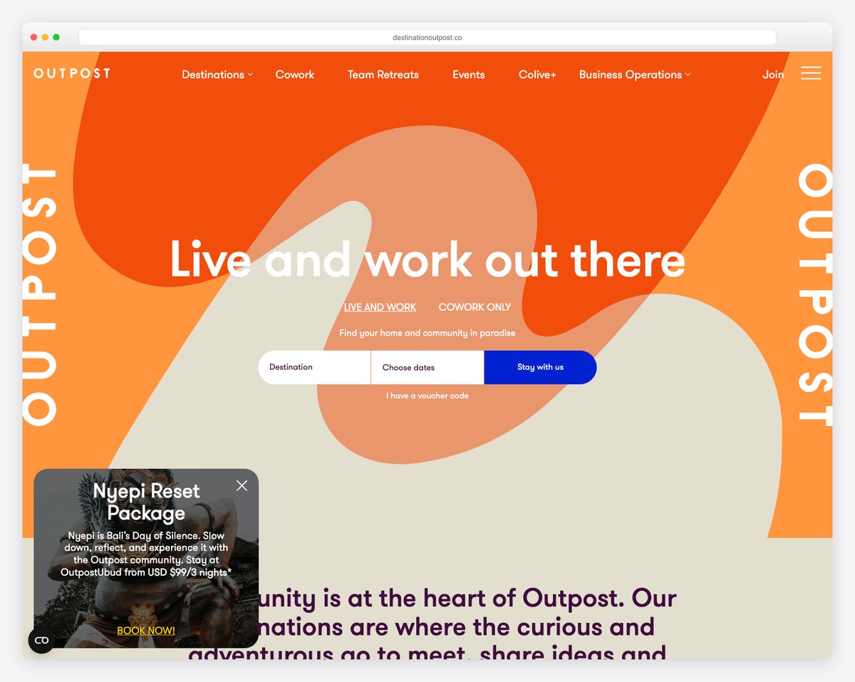 outpost website example