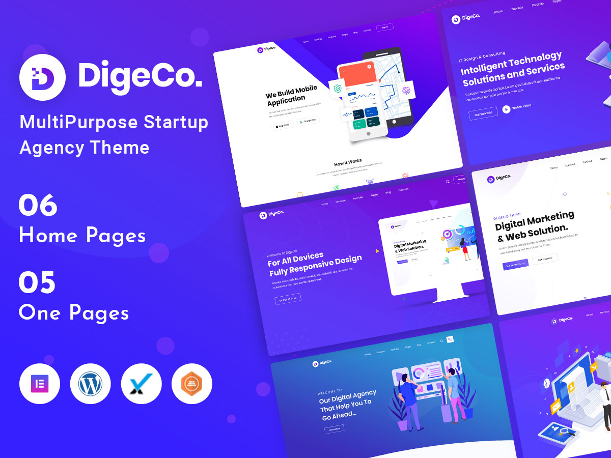 digeco startup agency wordpress theme
