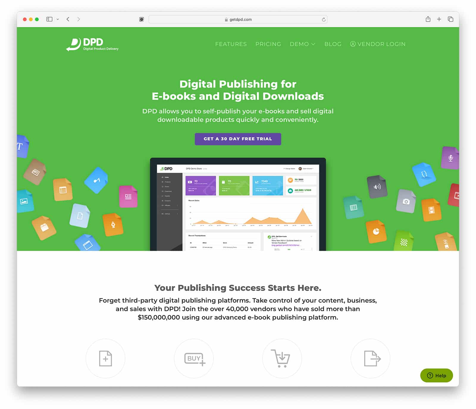 dpd platform for selling ebooks and downloads