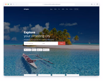 Direngine website template