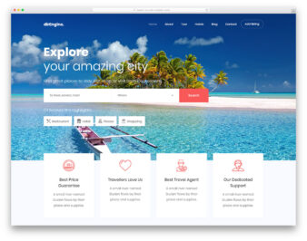Direngine website template