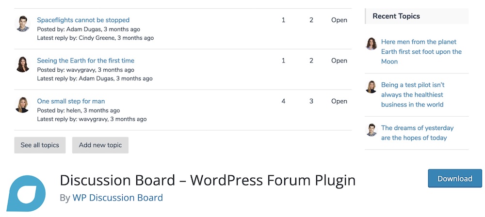 discussion board wordpress forum plugin