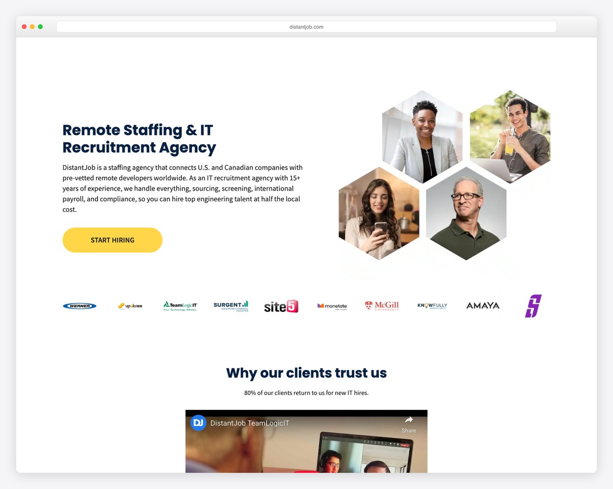 distantjob recruitment website