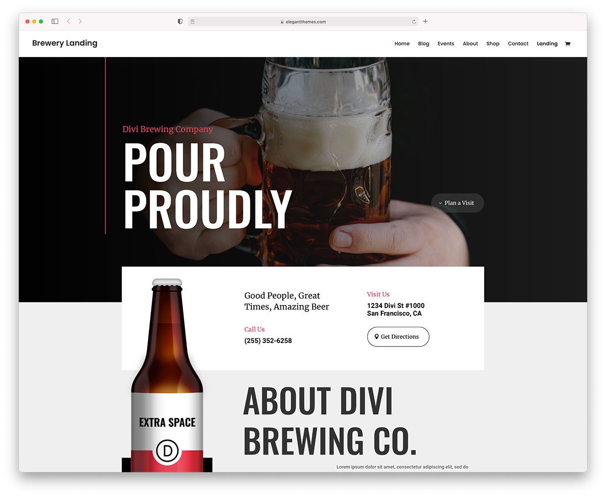 brewery WordPress themes