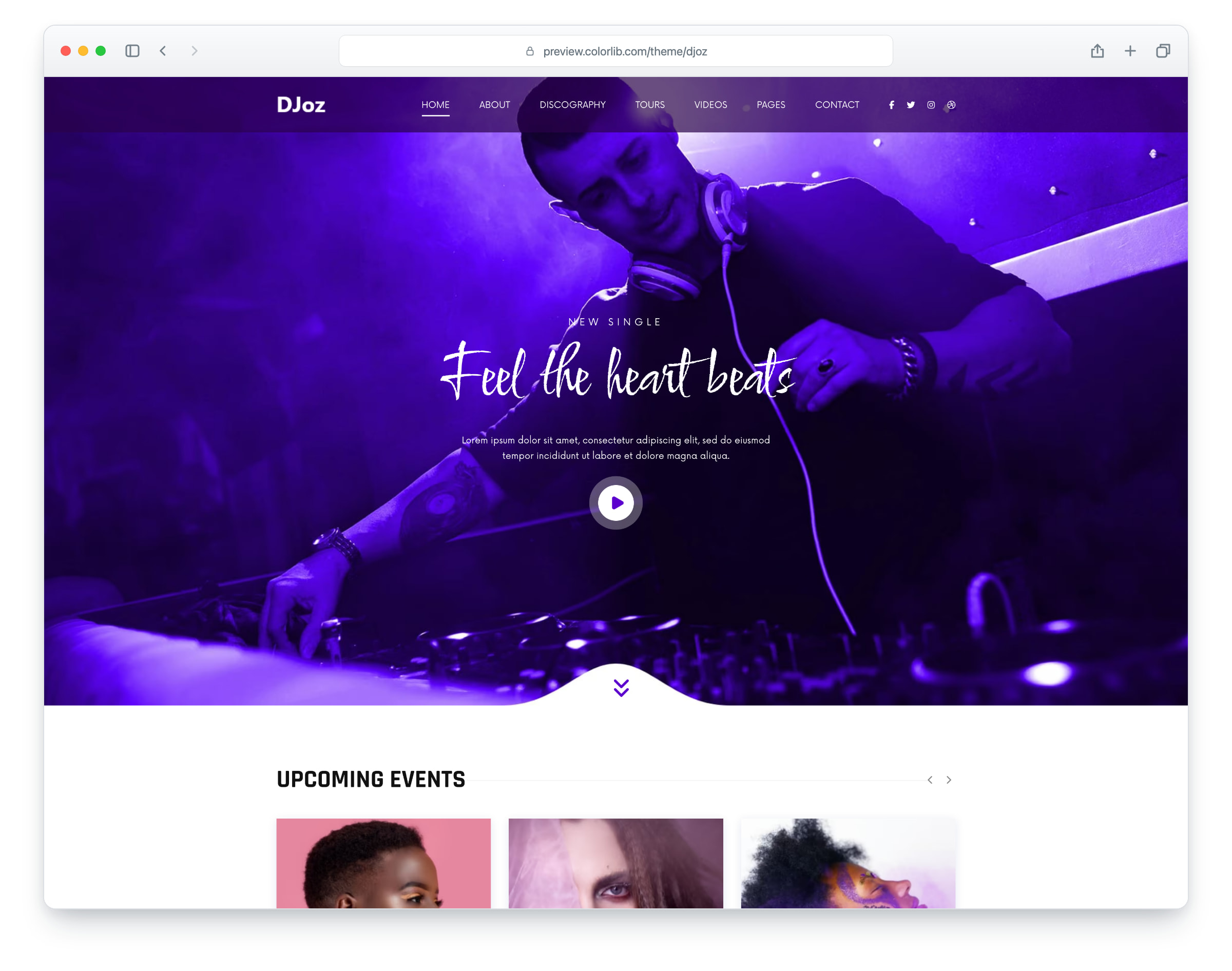 DJoz website template