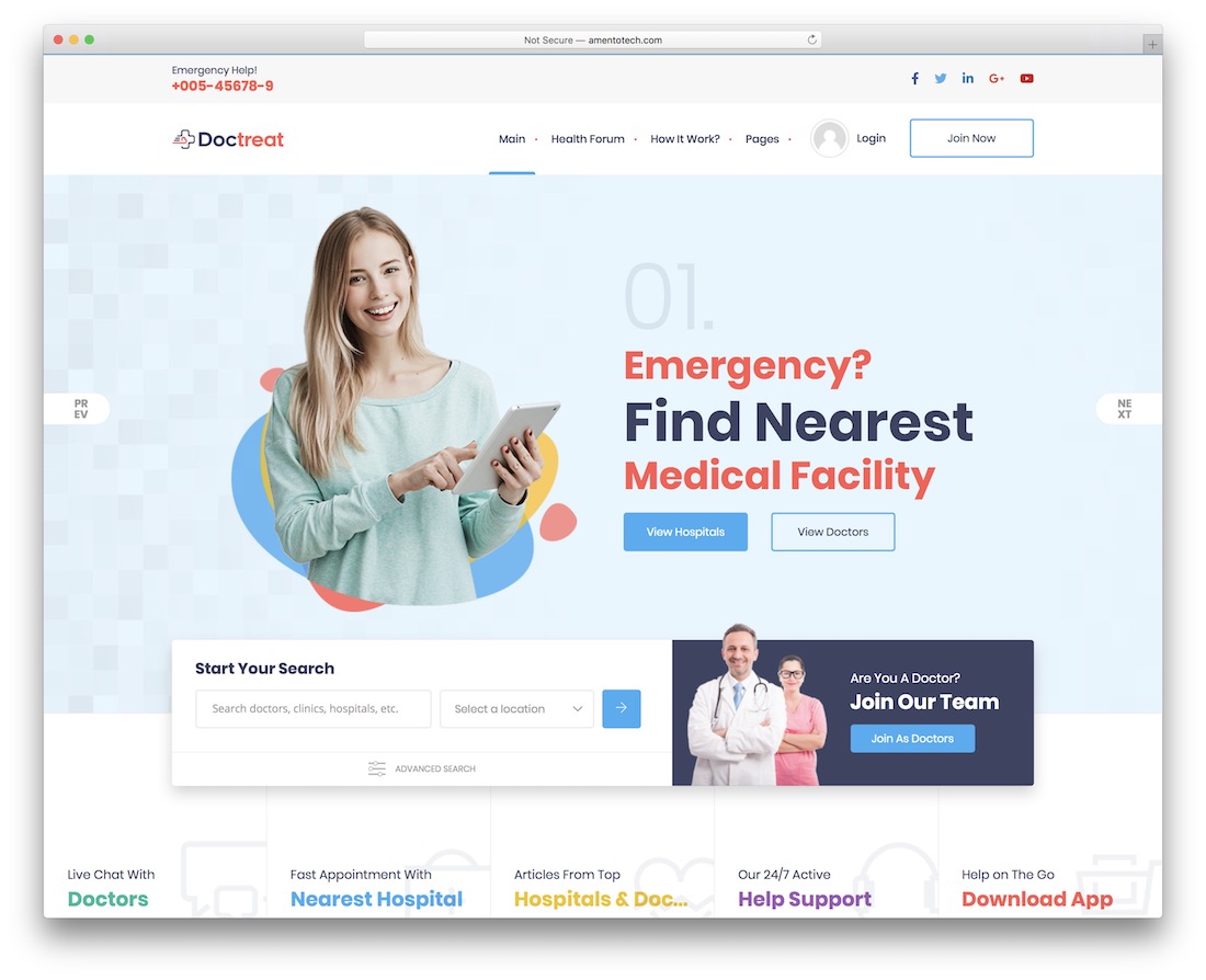 doctreat bootstrap forum template