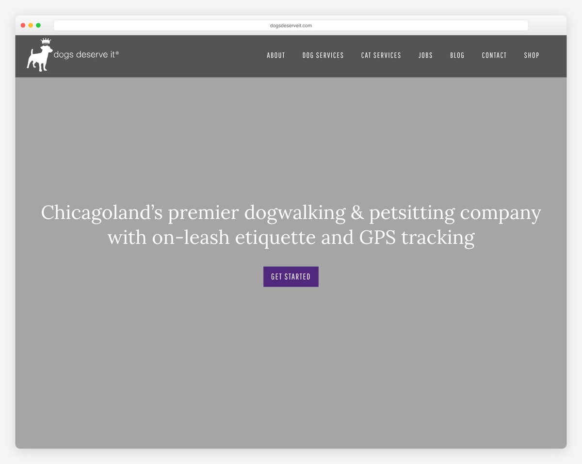 dogs deserve it website example