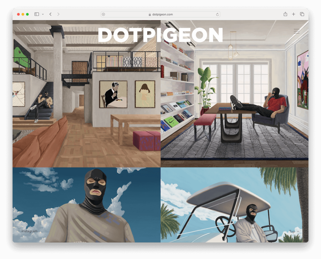 dotpigeon wix portfolio example