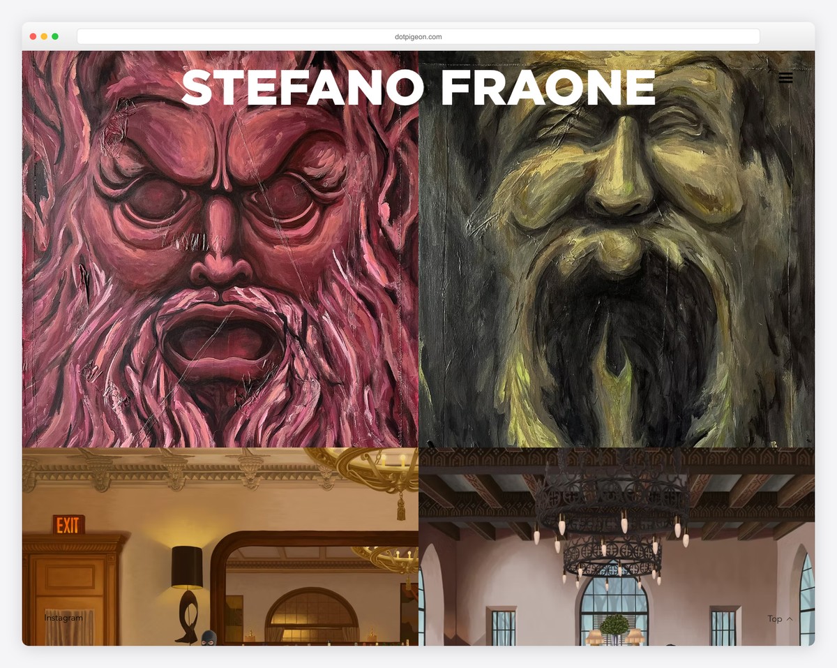 dotpigeon wix portfolio example