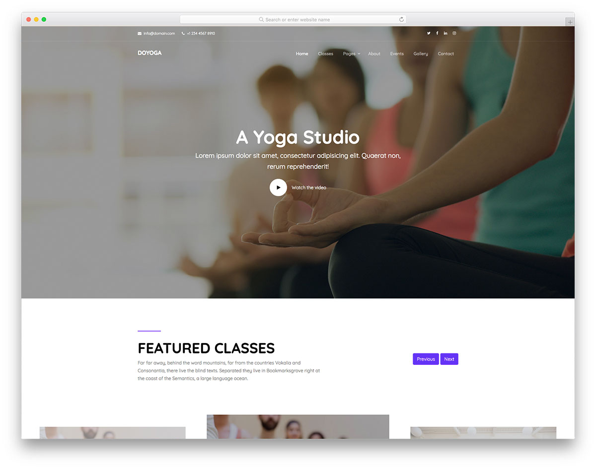 Doyoga Free Template