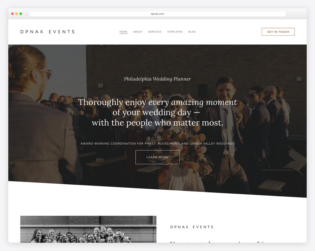 dpnak events website example