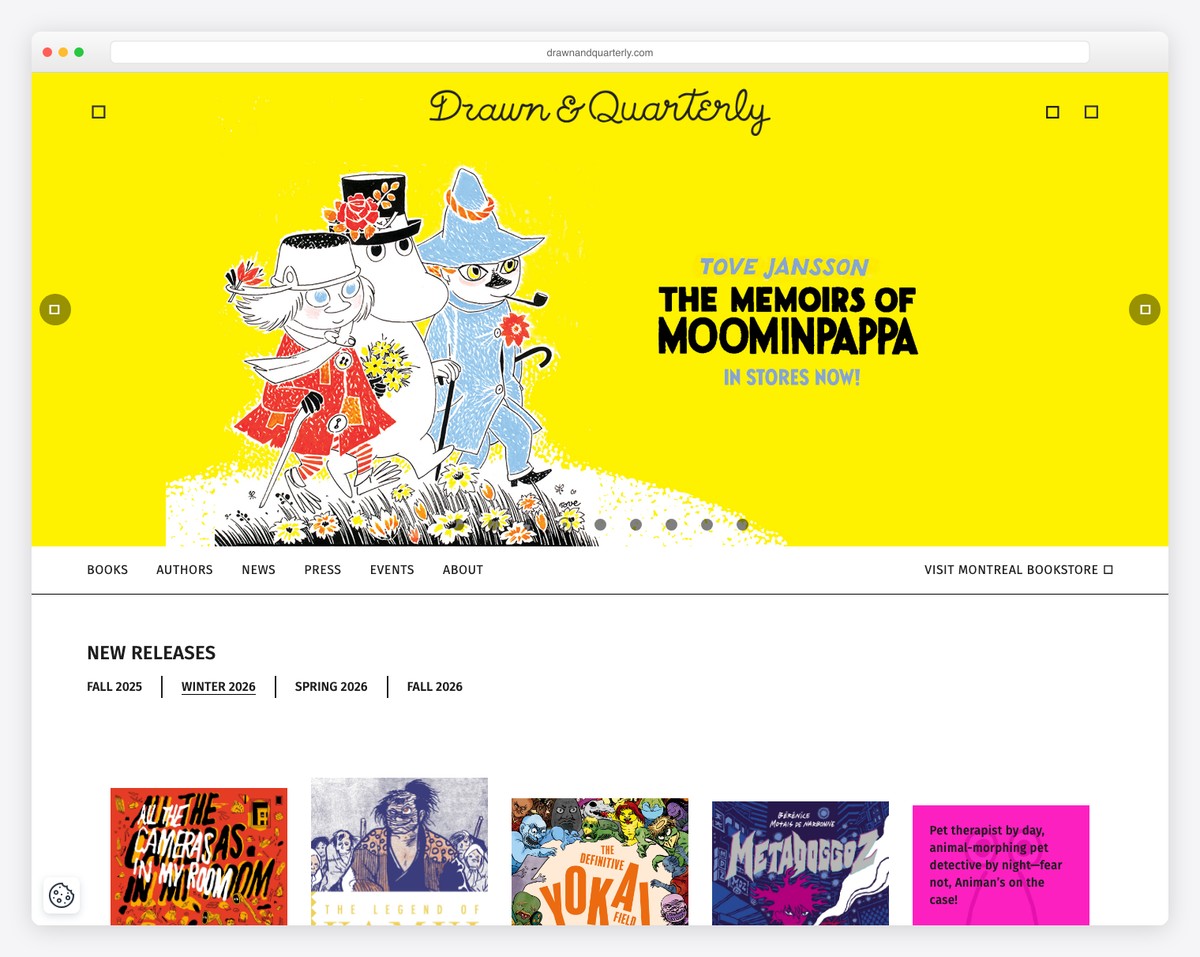 drawn and quarterly wordpress ecommerce example