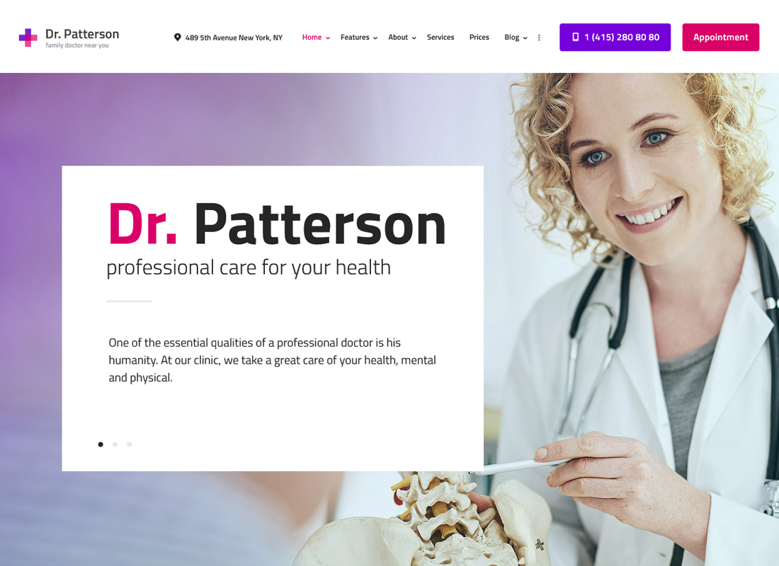 Dr.Patterson | Medicine & Healthcare WordPress Theme