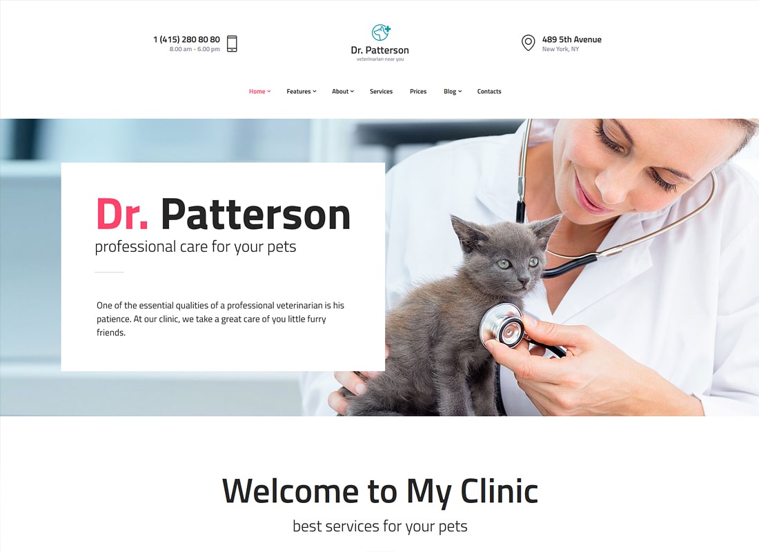 Pet Grooming / Pet Shop / Veterinary WordPress Theme