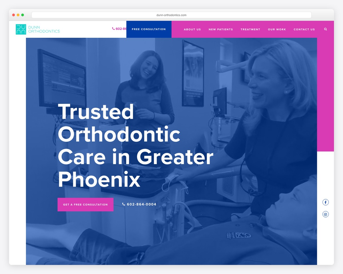 dunn orthodontics website example