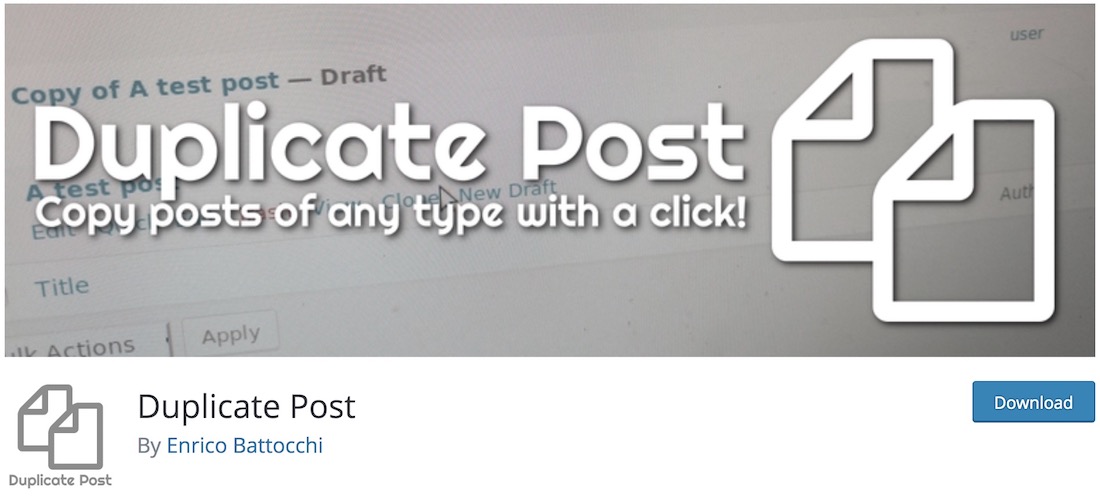 duplicate post wordpresss plugin