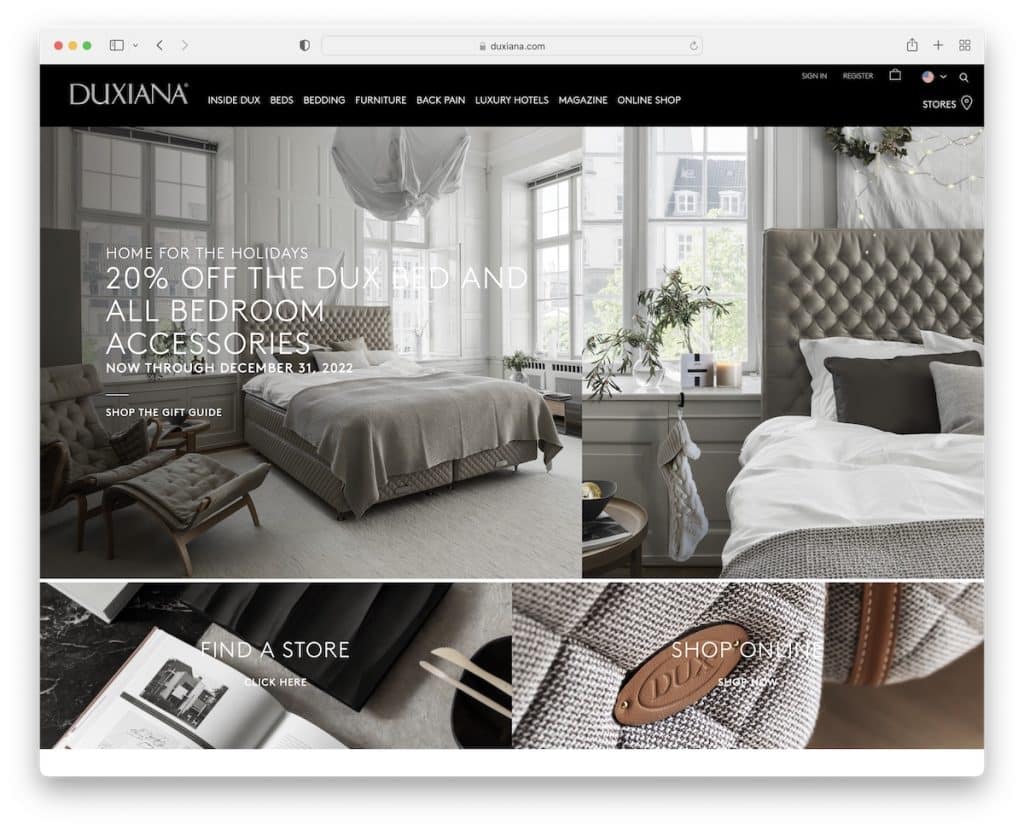 duxiana bigcommerce website