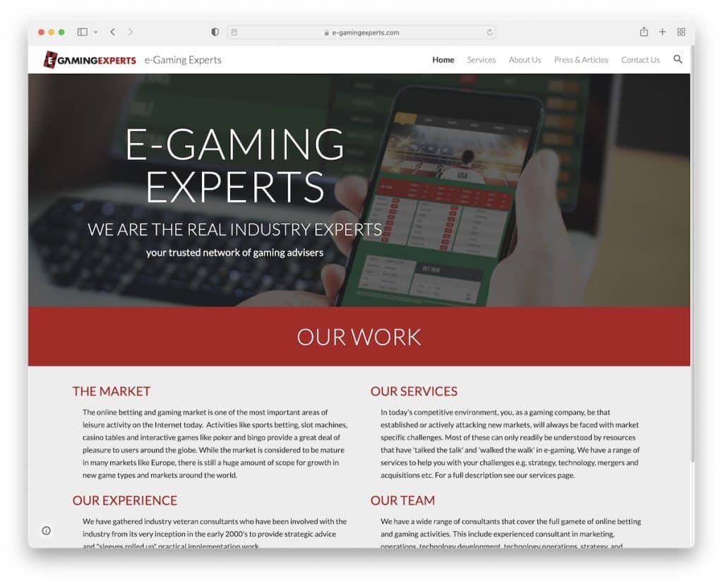 e-gaming experts google site example