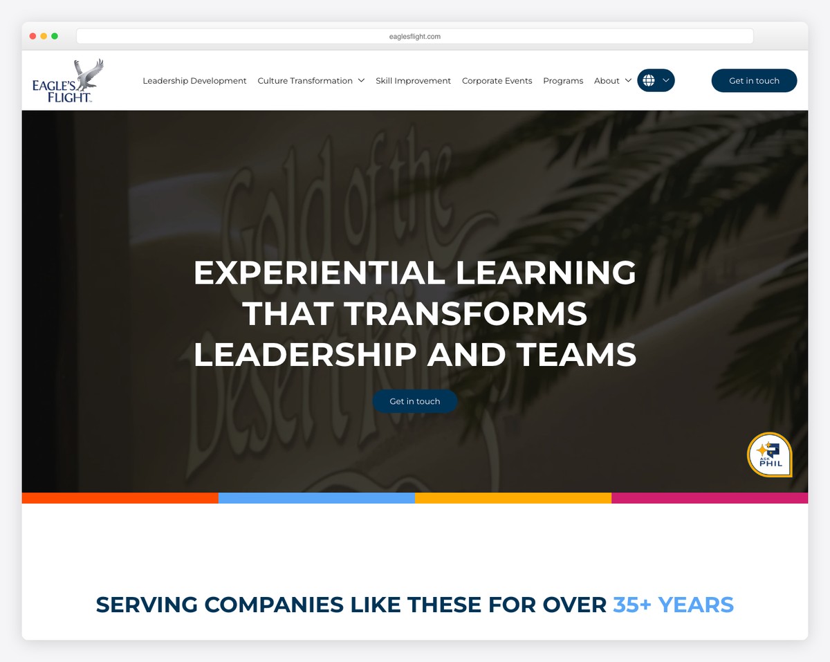 eagle's flight website example