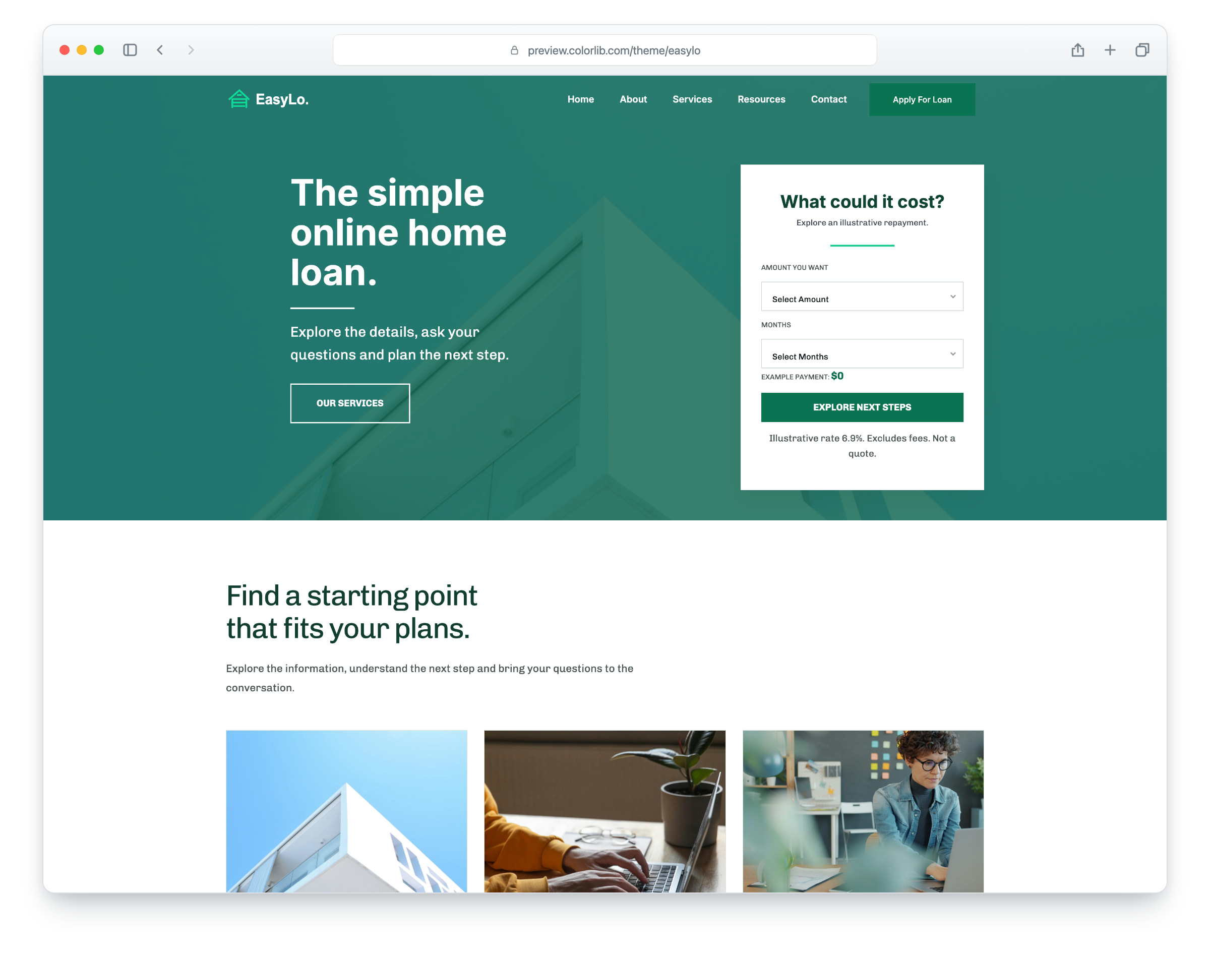 Easylo website template