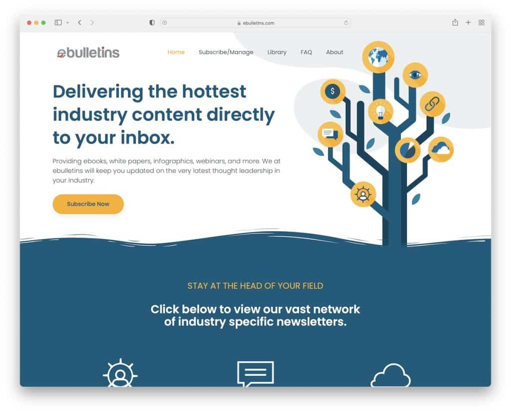 ebulletins startup website