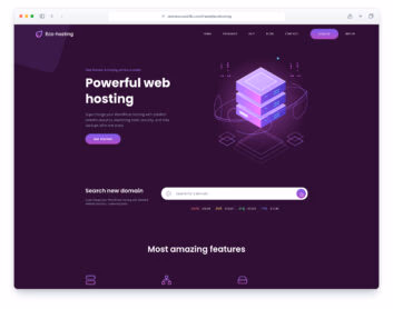 EcoHosting website template