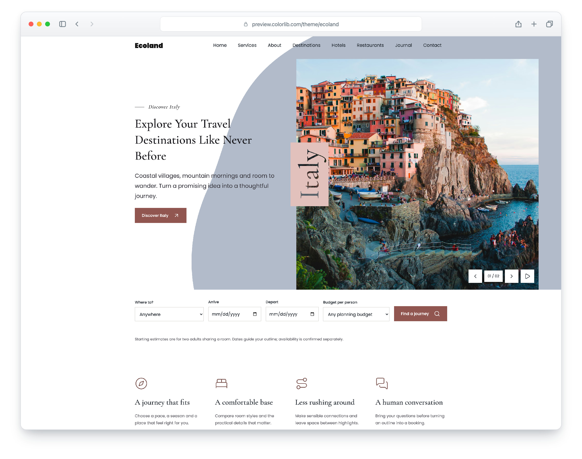 Ecoland website template