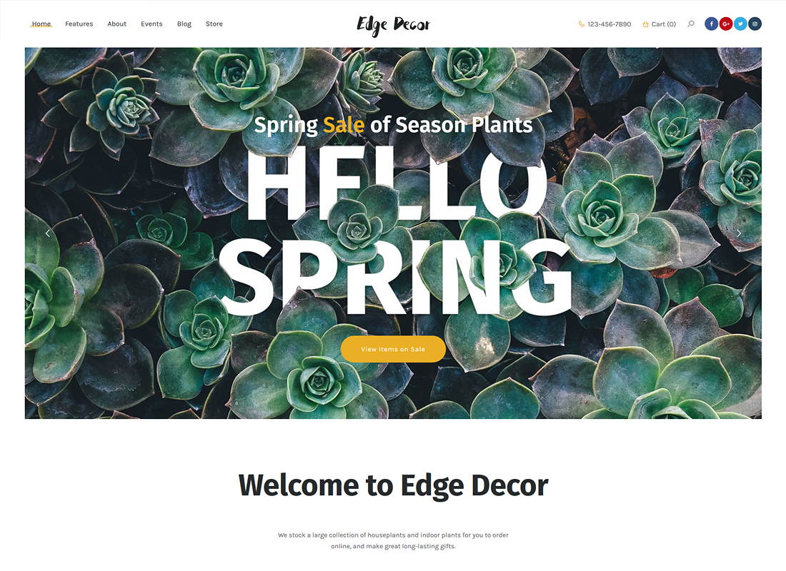 Edge Decor - A Modern Gardening & Landscaping WordPress Theme