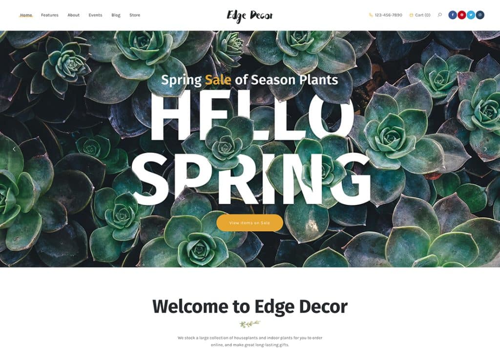 Edge Decor - Gardening & Landscaping Modern WordPress Theme