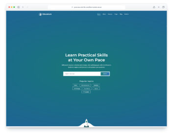 Educature website template