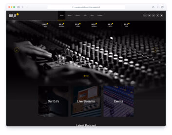 Eighty8 template preview