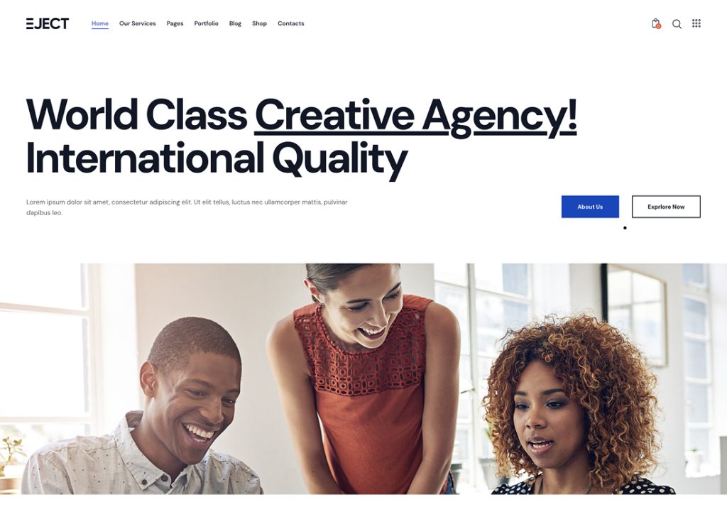 Eject - Web Studio & Creative Agency WordPress Theme