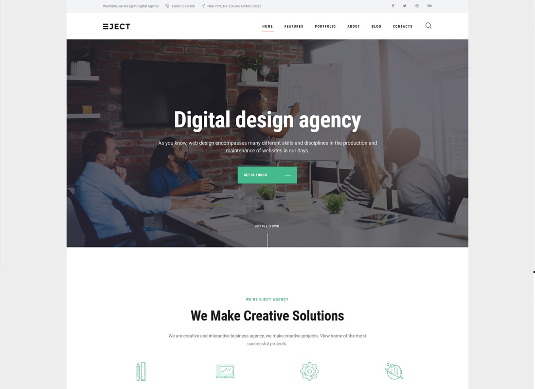 Eject | Web Studio & Creative Agency WordPress Theme