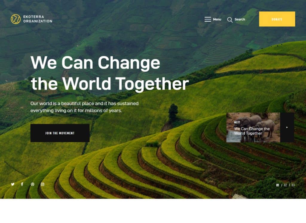 Ekoterra | Social Activism, NonProfit & Ecology WordPress Theme
