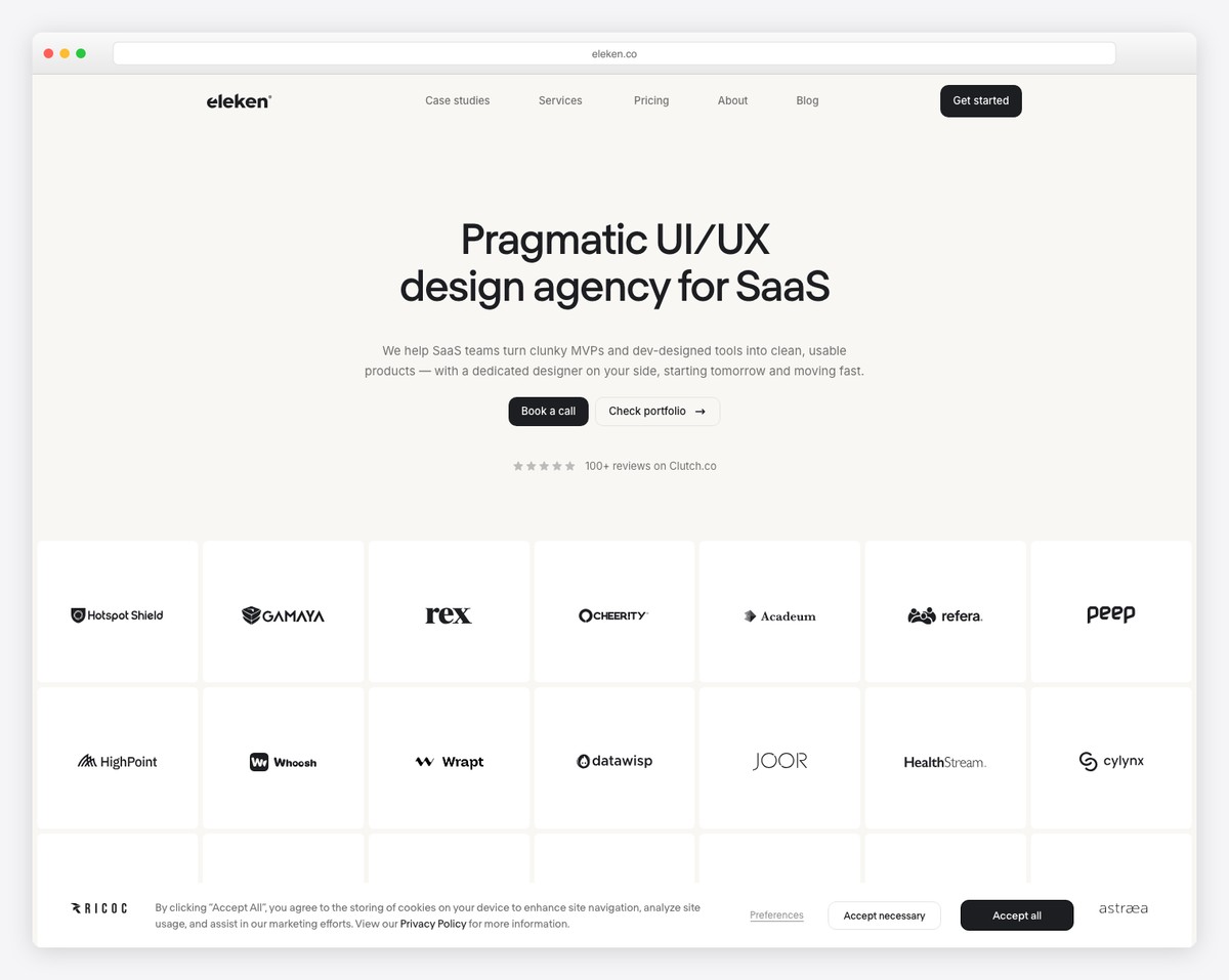 eleken website example