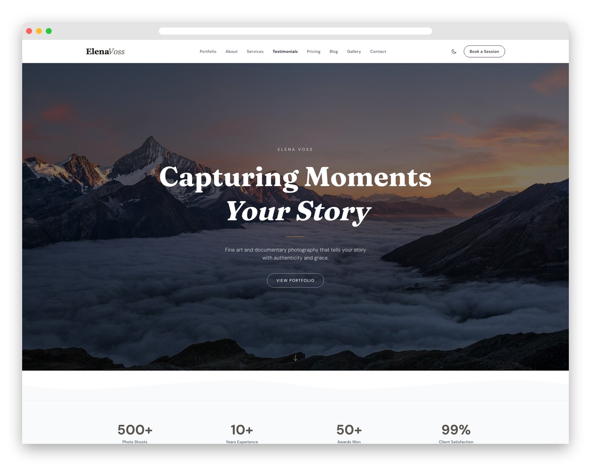 Elena Voss - Astro and Tailwind CSS Template