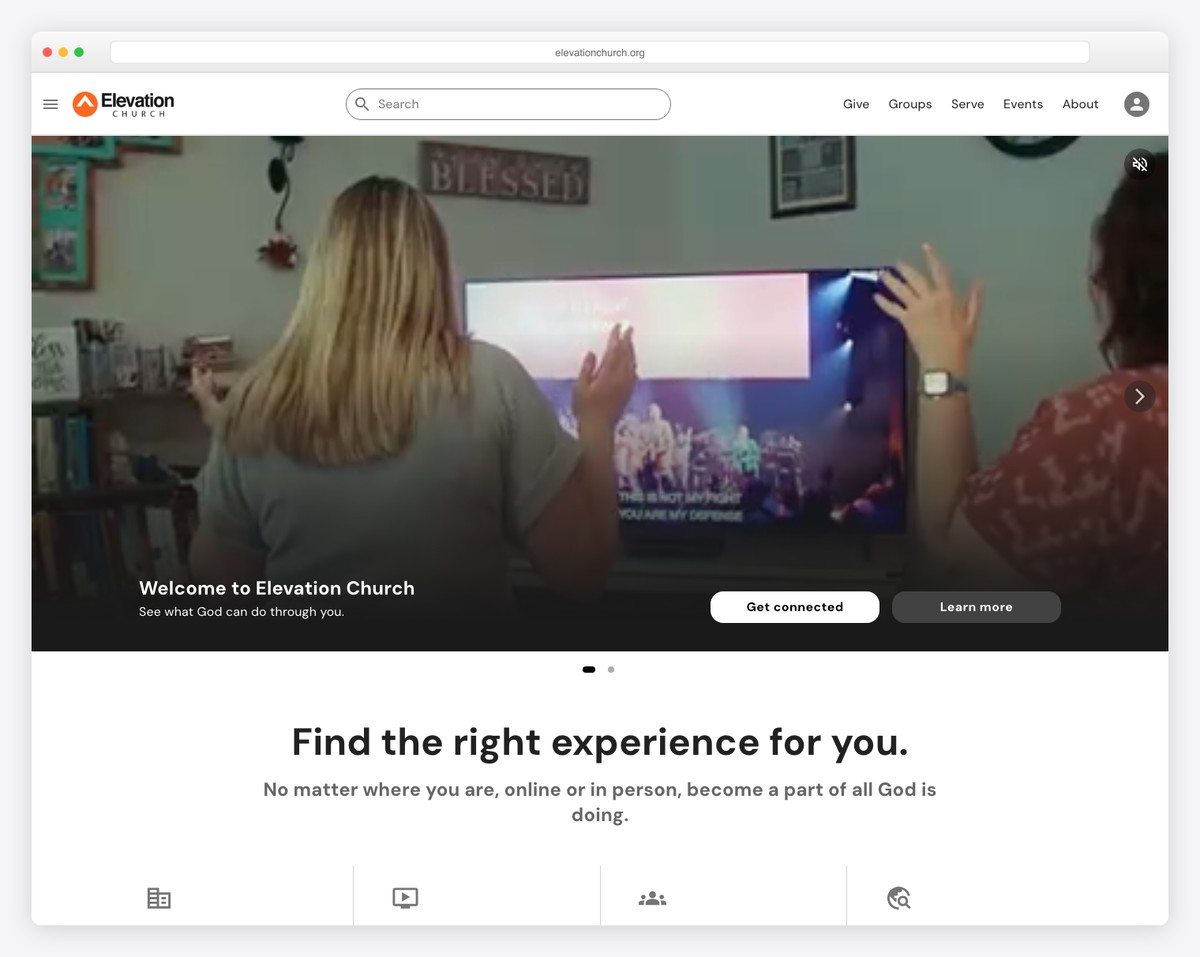 elevation church website