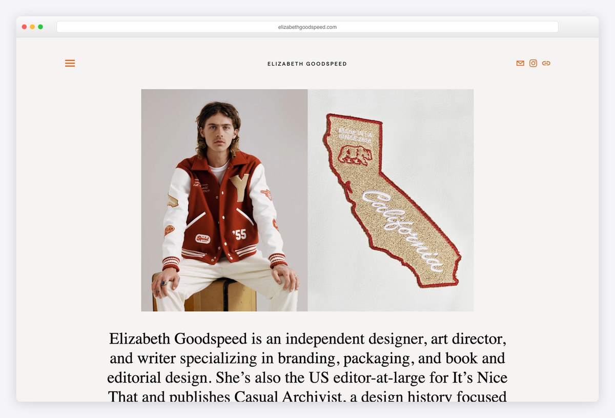 Elizabeth Goodspeed graphic design portfolio website