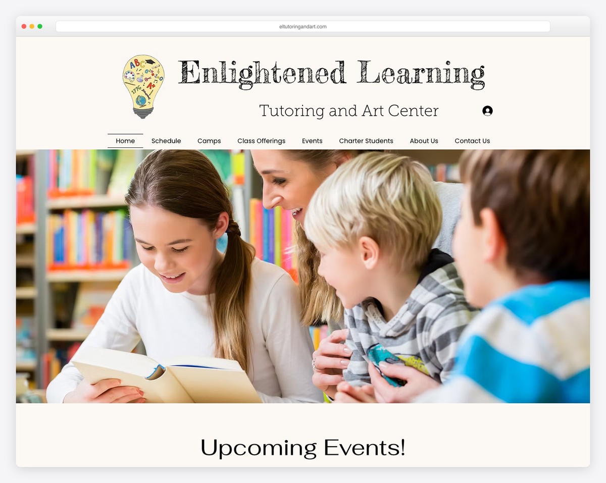 enlightened learning website example