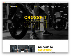 Endurance website template
