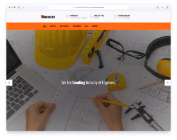 Engineers website template