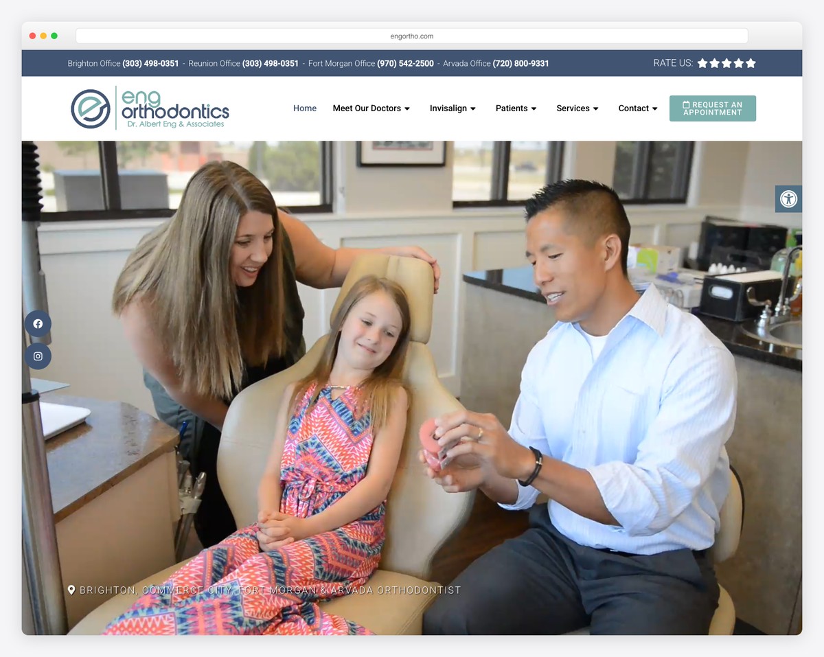 eng orthodontics website example