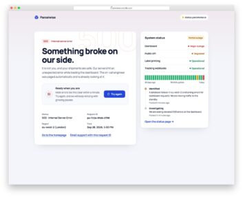 Error Page V06 free HTML and CSS snippet by Colorlib
