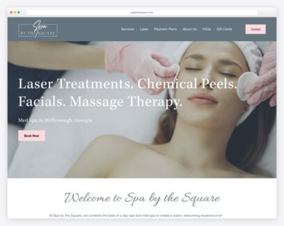 Esthetician website examples