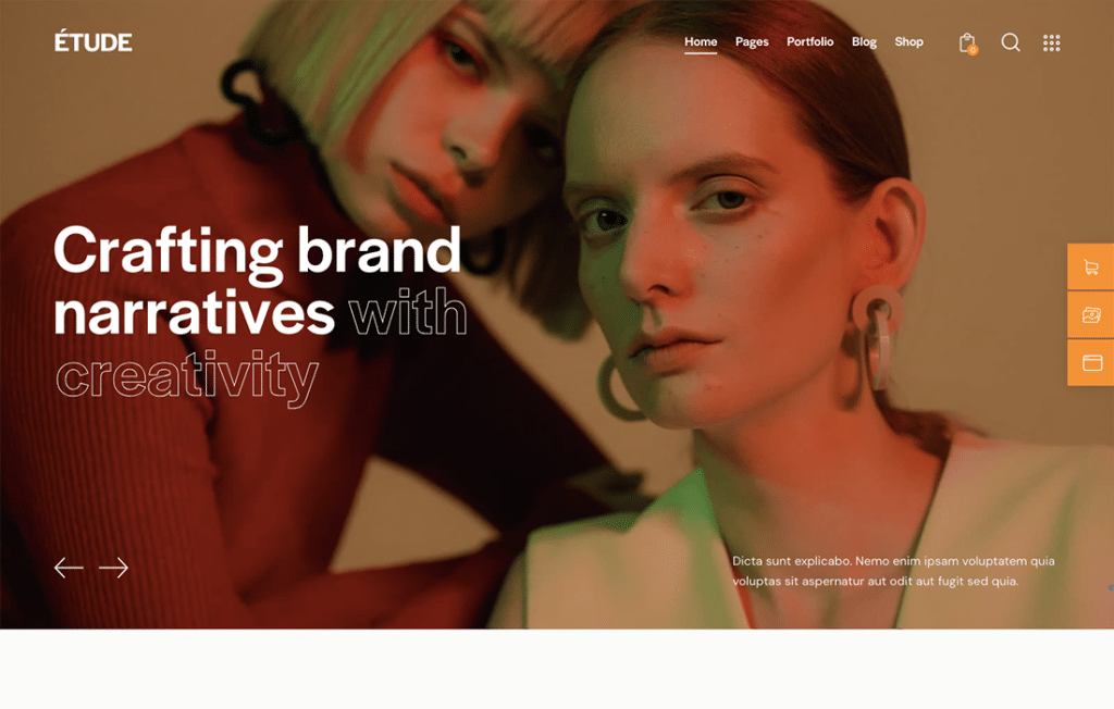 Etude — Creative Agency & Portfolio WordPress Theme 