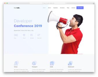 Eventalk website template