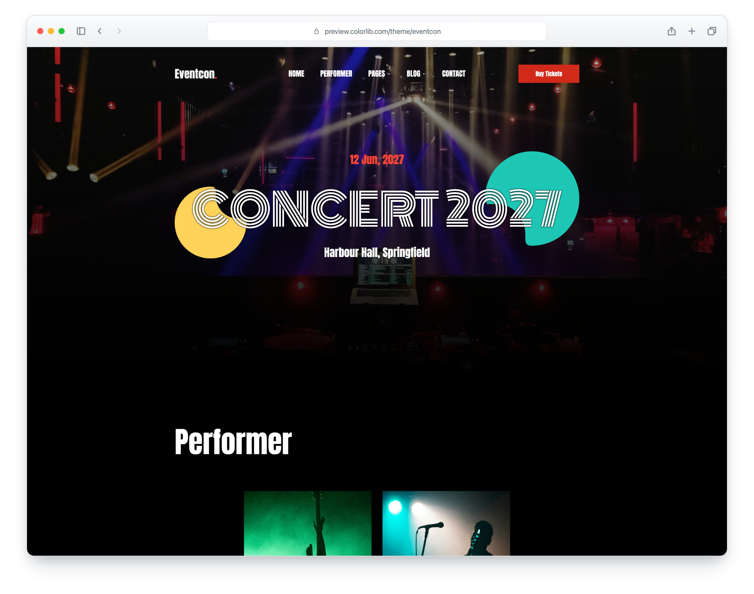 Eventcon website template