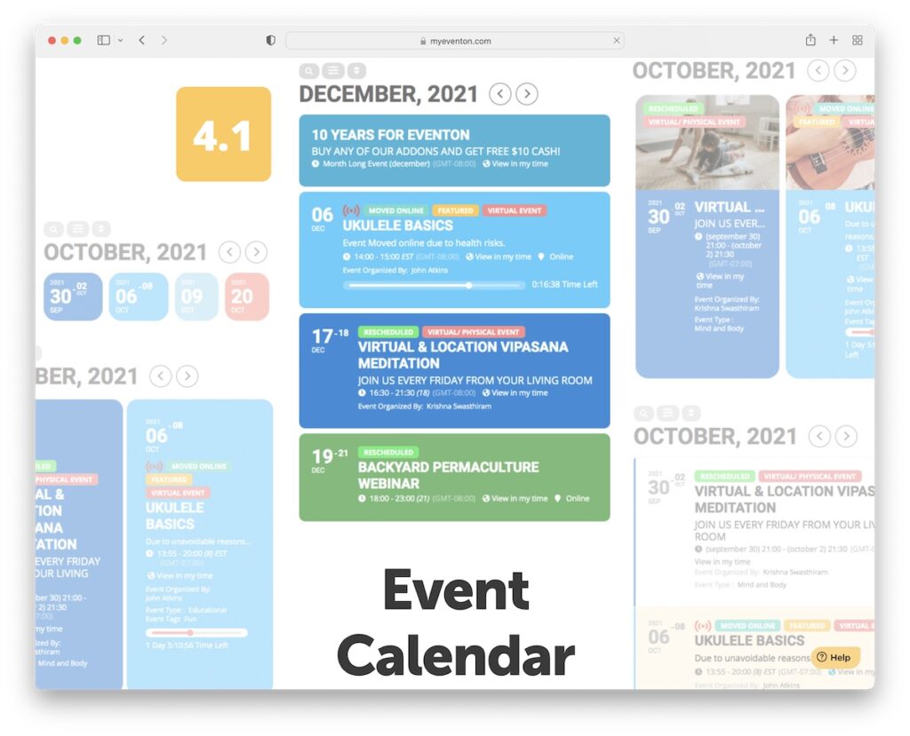 eventon calendar plugin