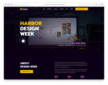 Eventotemplate website template